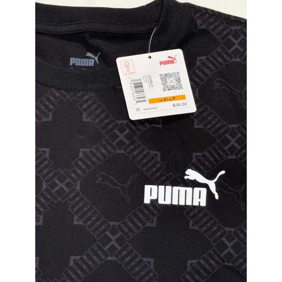 Puma Men's Size Small Black Short‎ Sleeve 100% Cotton Graphic T-Shirt - Picture 2 of 8